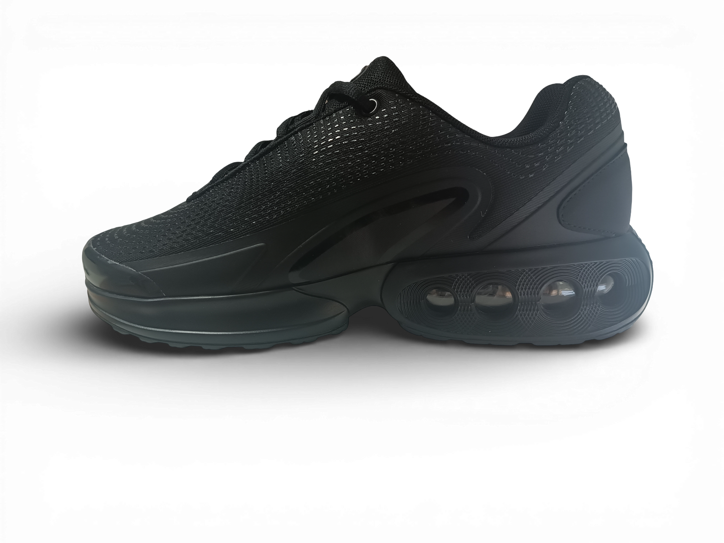 Zapatillas negras con camara de aire