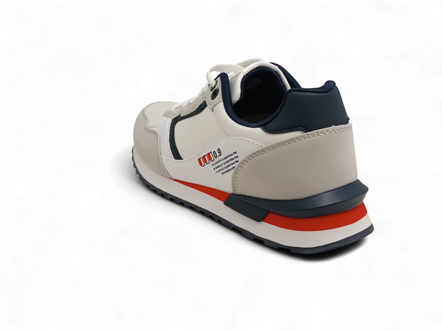 Zapatillas deportivas en blanco y beis