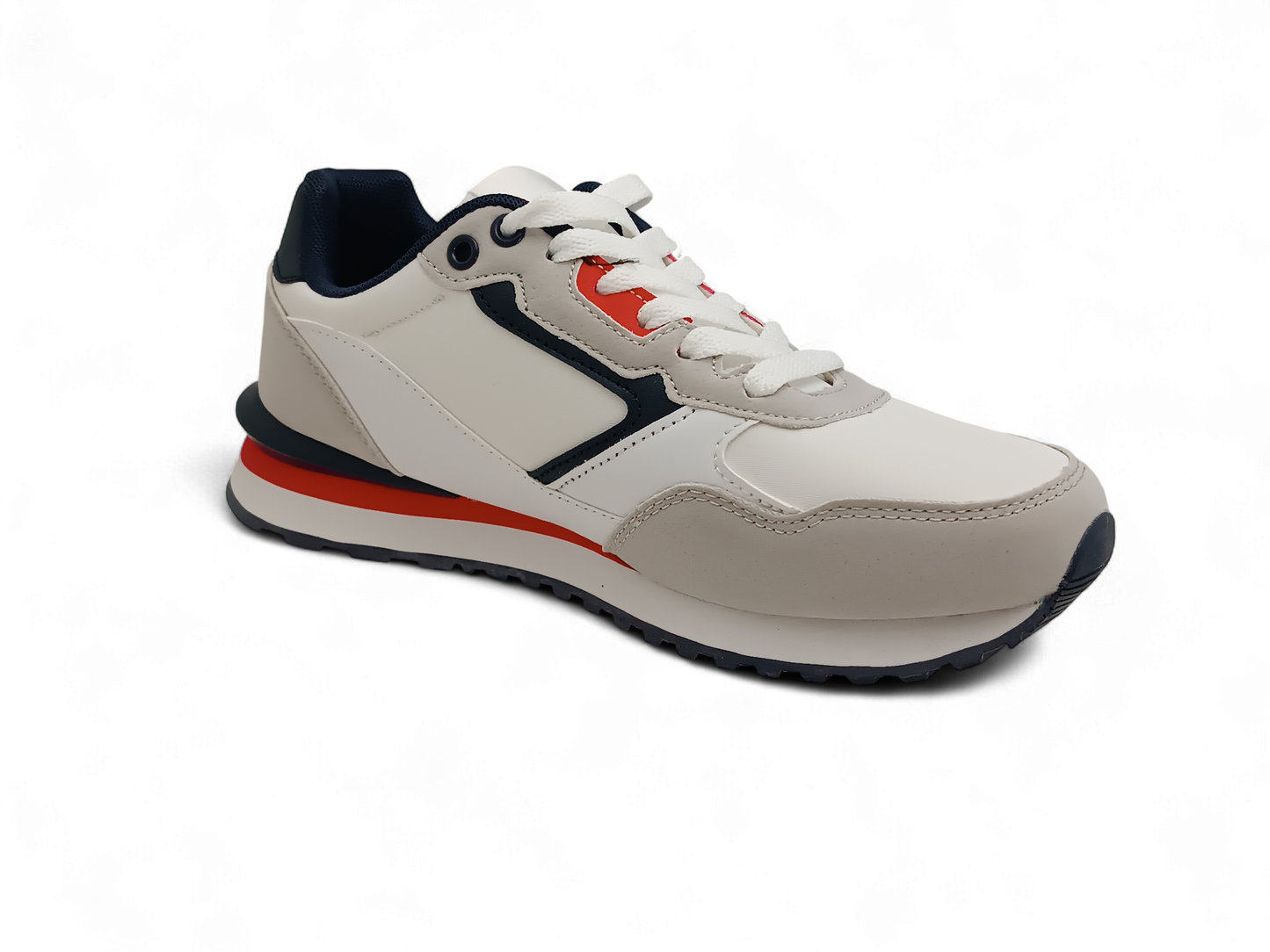 Zapatillas deportivas en blanco y beis