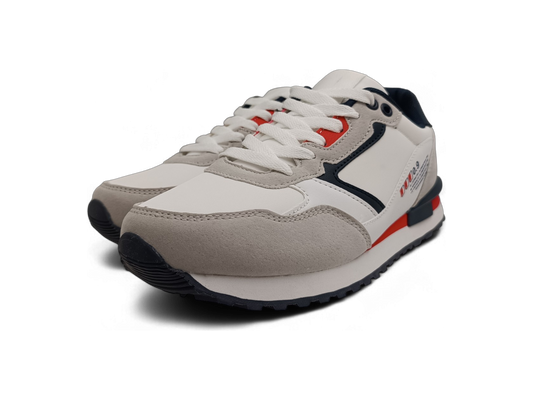 Zapatillas deportivas en blanco y beis