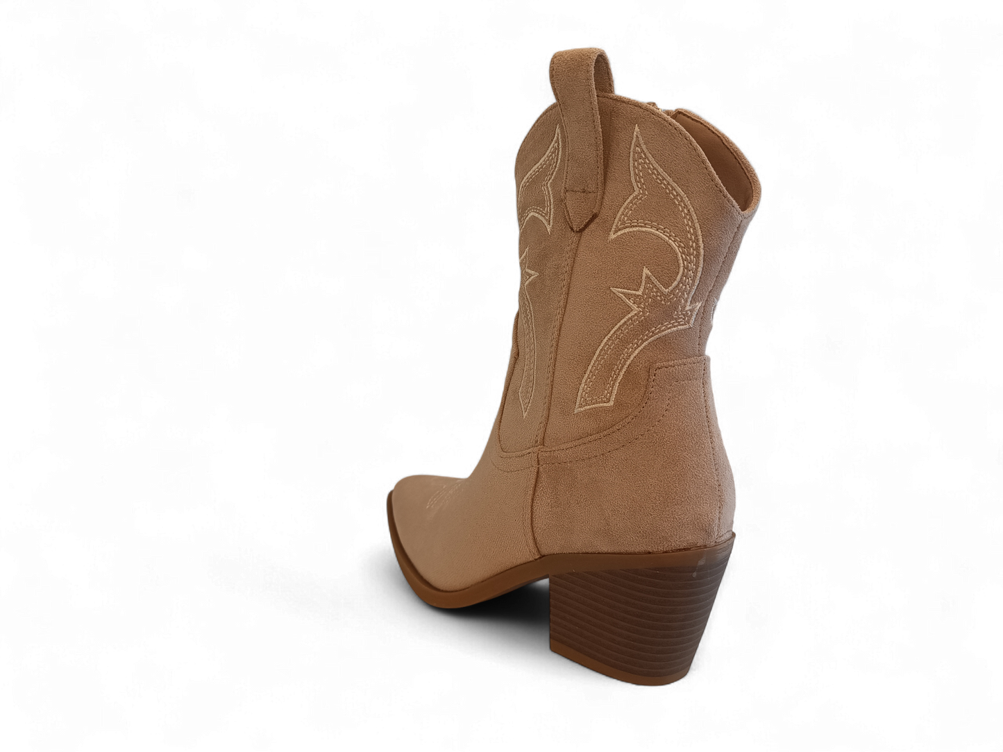 Botín cowboy beige