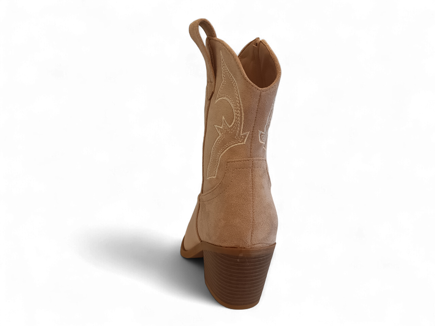 Botín cowboy beige