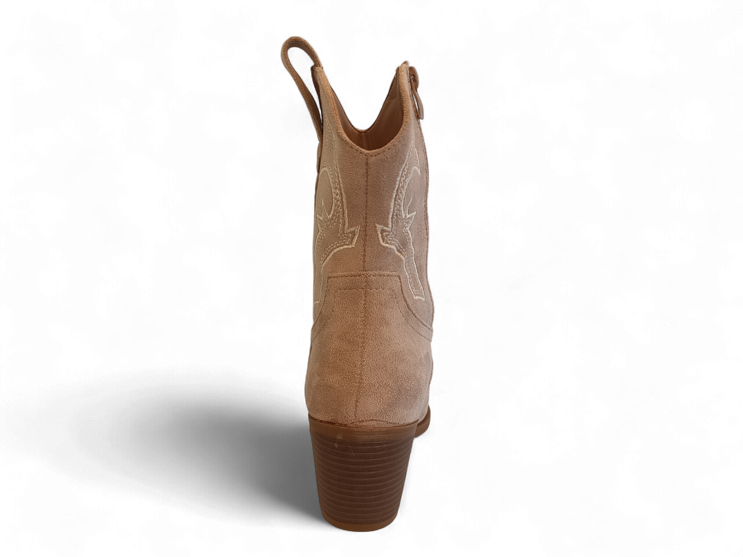 Botín cowboy beige