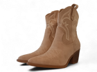 Botín cowboy beige